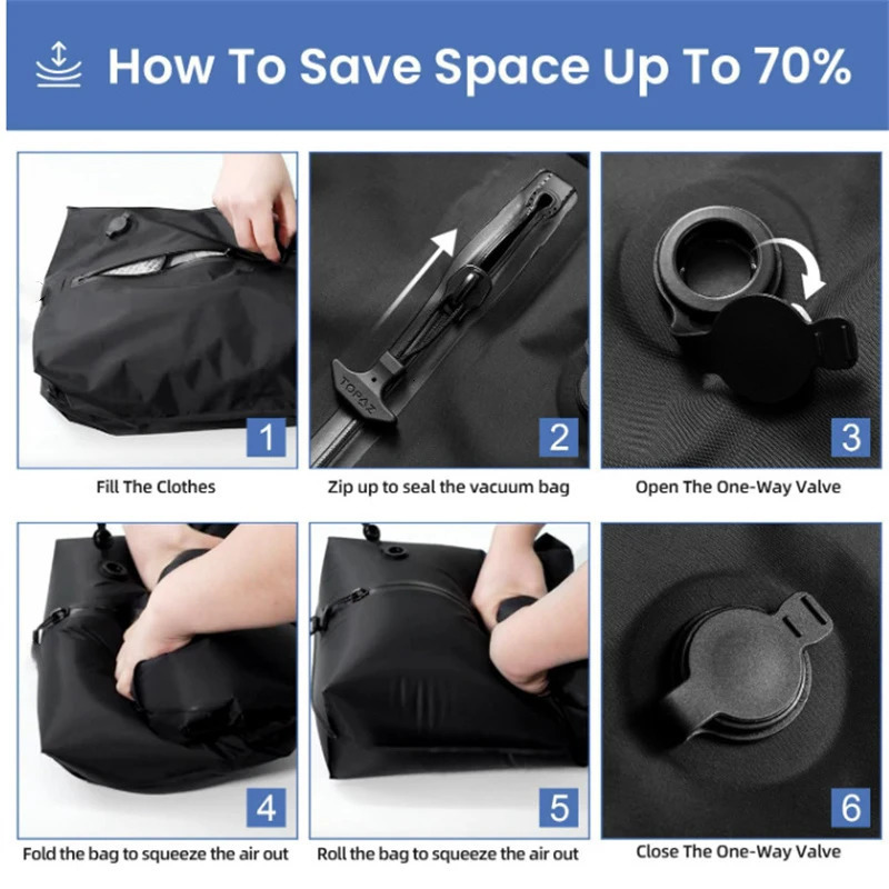 Vacuum Compression Bag Travel Luggage Storage Clothing Waterproof And Dustproof Air 250311