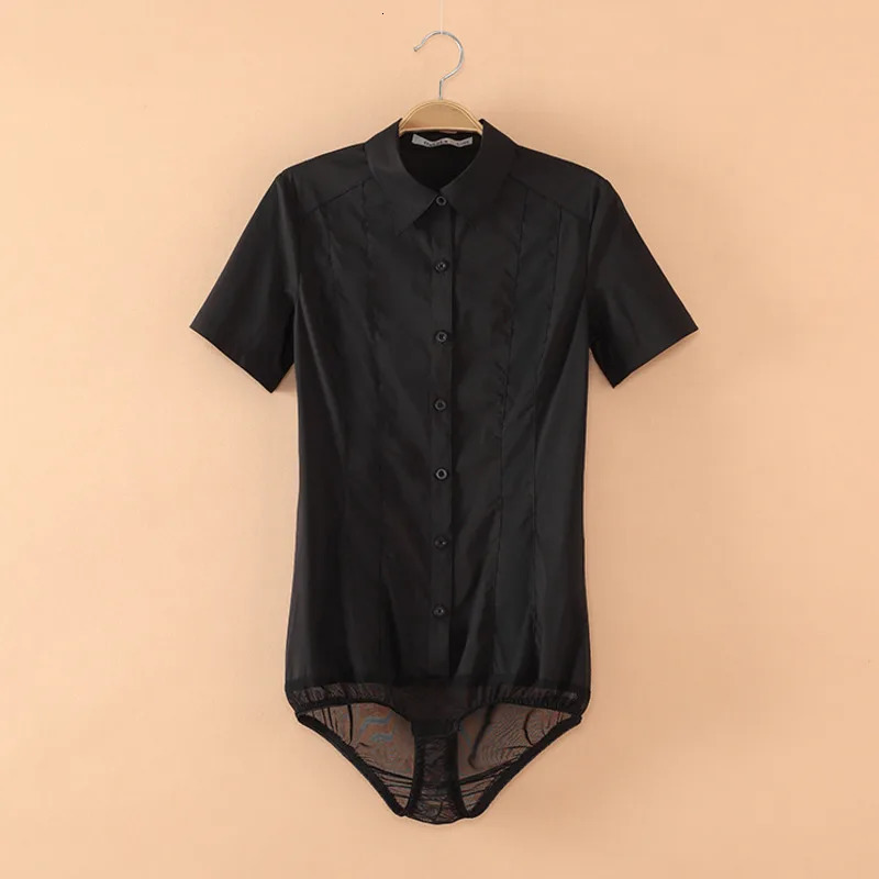 #2101 Body Shirt Women Summer Black Blue White Blouse Long Sleeve Feminino Ladies Shirts Fashion Office Lady 250311