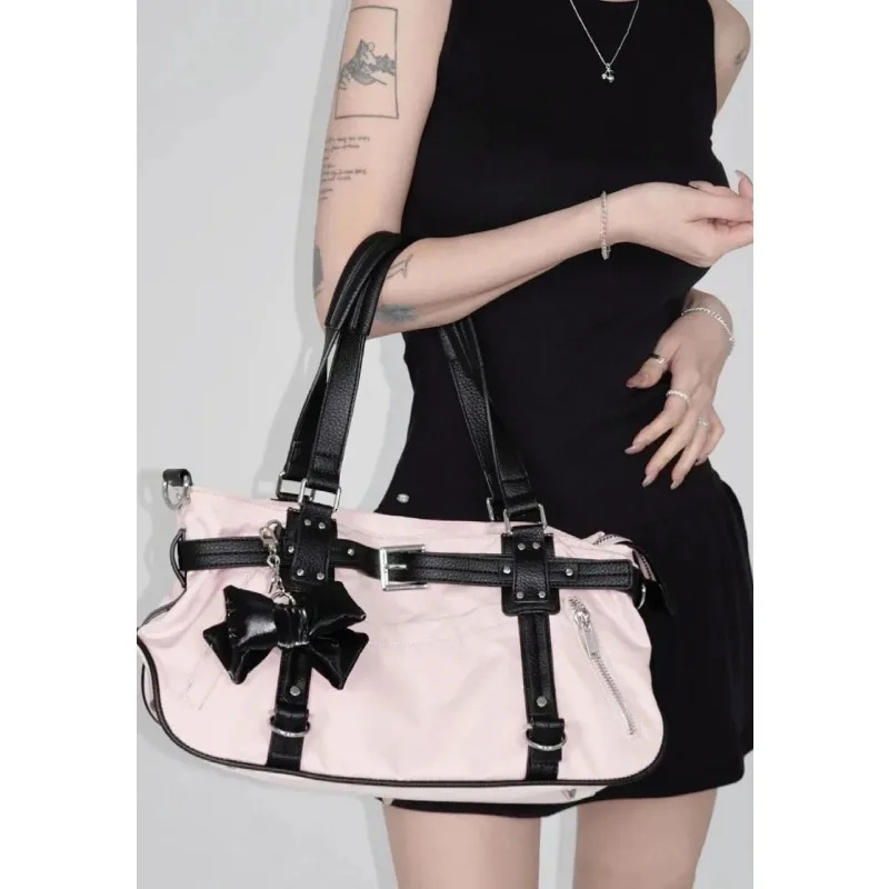 Korean niche sweet and cool style travel bag large capacity fitness yoga commuting shoulder crossbody 250311