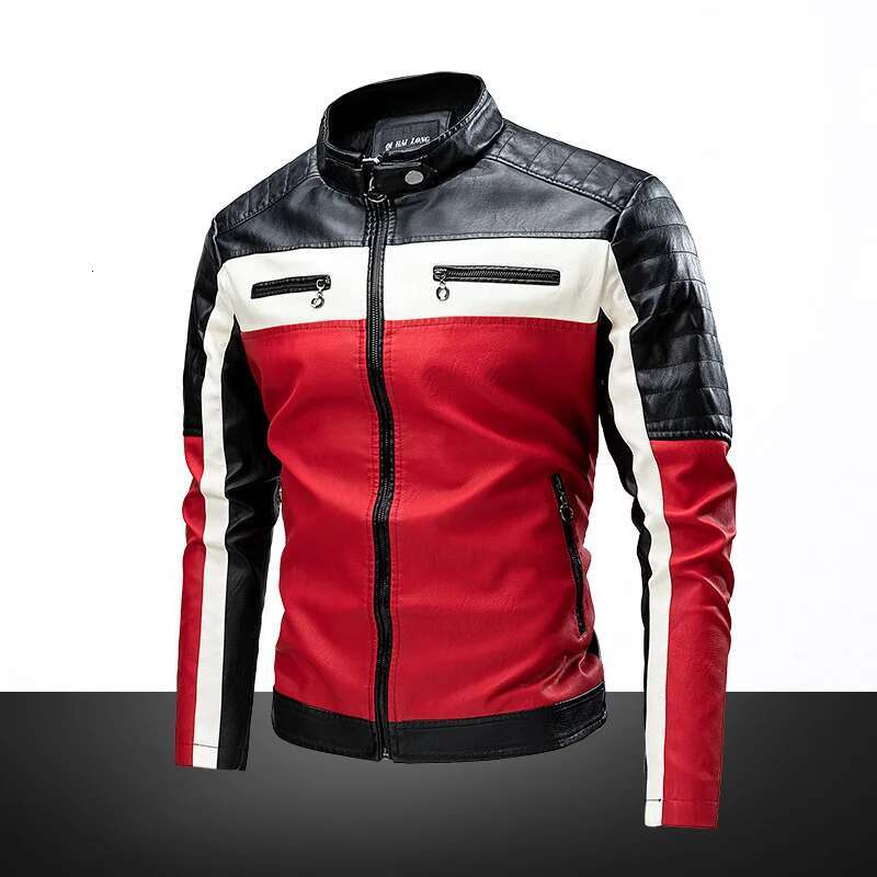 Motorcycle Commuting Racing Motorcycle Riding Suit Spring And Autumn Standing Collar Jacket Korean Version Slim Fit