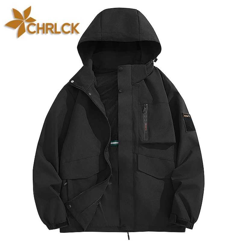 CHRLCK Mens Waterproof Hiking Jackets Large Size Women Windproof Windbreaker Coat Breathable Fishing Camping Trekking JacketT250311