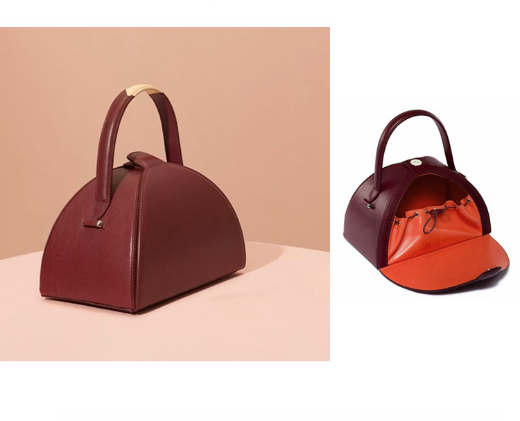 Stylish Semi-Circle Design Crossbody Bag Durable Shoulder Handbag with Elegant Finish