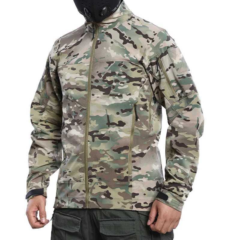 2.0 Lightweight Waterproof Tactical Hiking Jacket Outdoor Multi pockets Work Coat Spring Autumn Stretch Camo Climbing ClothingT250311