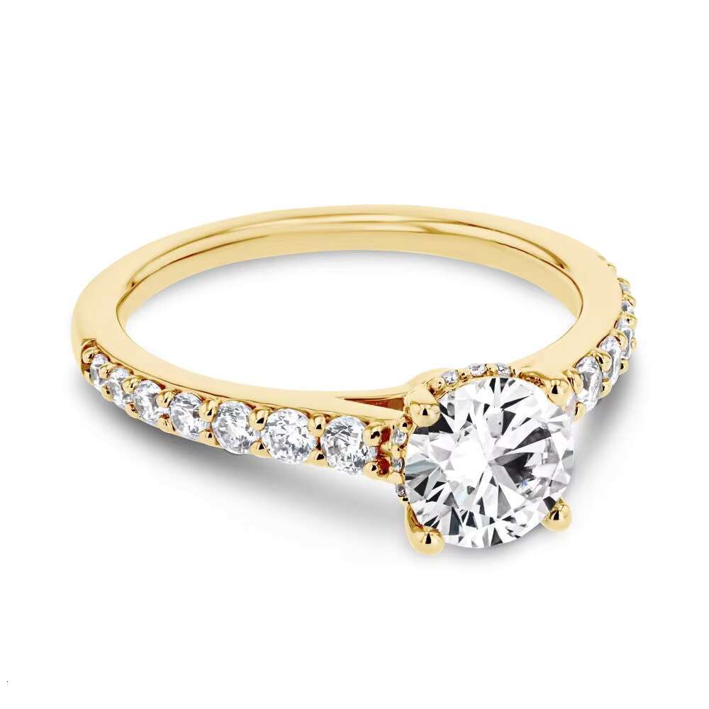 Wholesale Custom Jewelry Sterg Sier Wedding Engagement Moissanite Dia Rings for Women