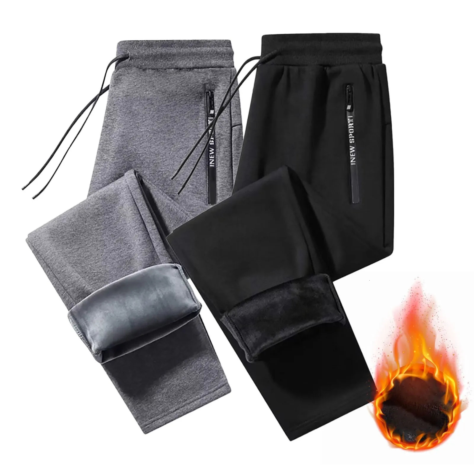 Women Casual Dress Pants for Work Womens Plus Size Fleece Lined Sweatpants Wide Straight Leg Pants High Waisted Jean Women 250305