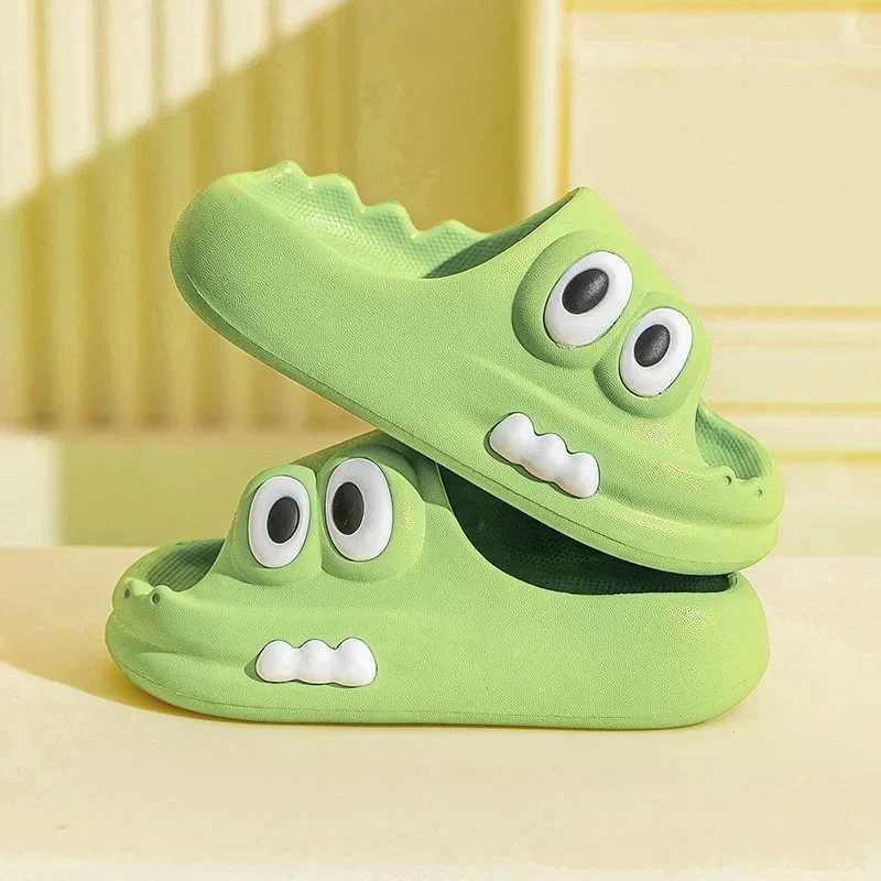 Children Home Shoes Cartoon Pattern Slippers Boys Girls Soft Comfortable Slip-on Shoes Lightweight Indoor Kids Toddler FootwearT250311