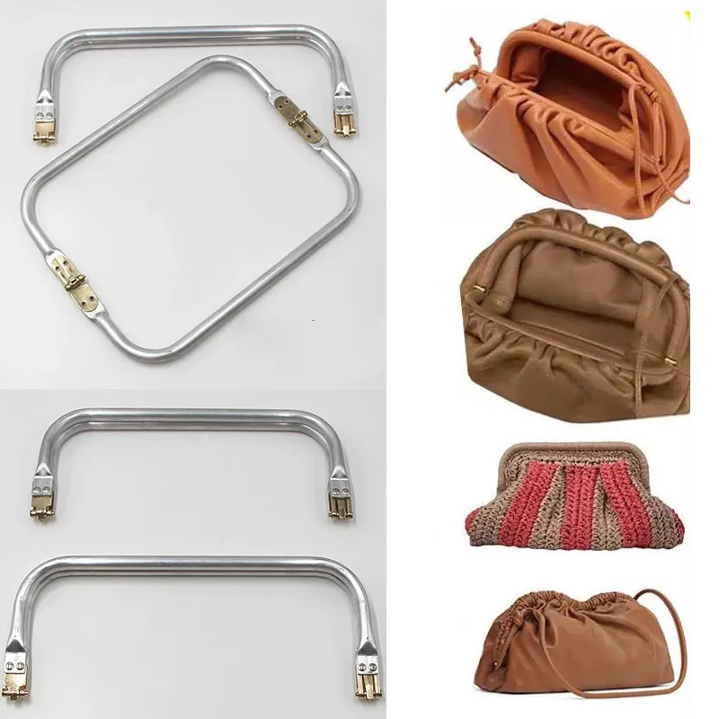16cm18cm Metal Frame Purse Doctor Aluminum Tube Bag Handle Accessories Clutch Parts 3Color 250311