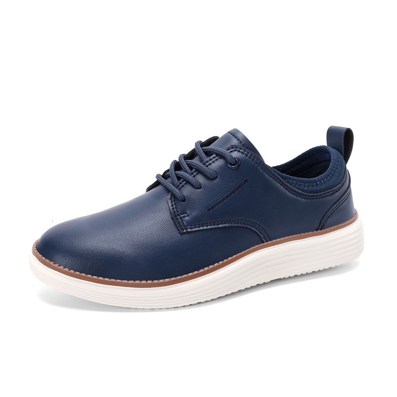 2025 Designer Leather Men's Oxford Shoes Thick Soled Non Slip Lightweight Outdoor Sports Shoes Casual Mountaineering Board Shoes Trendy Fashion C