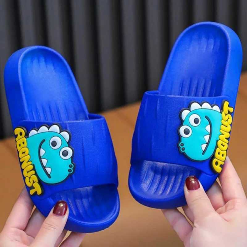 Cartoon children slippers summer soft sole anti slip indoor bathing anti fall girls and boys sandals and slippersT250311