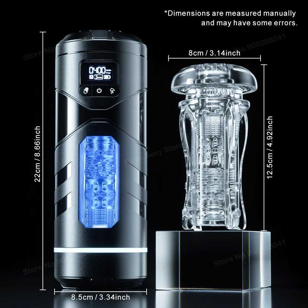 Automatic Heated Masturbation Cup for Men Sucking Pocket Pussy Adult Sex Toy Blowjob Machine Vagina Stroker Male Masturbators W250807