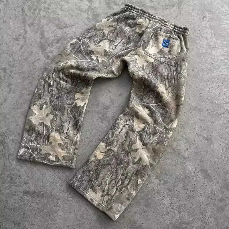 Y2K men pants Harajuku vintage Camouflage Pattern Baggy Casual Sweatpants Hip Hop gothic men women wide leg trousers streetwearT250311