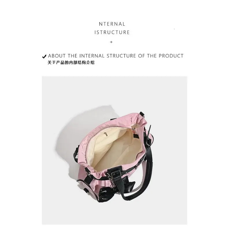 Korean niche sweet and cool style travel bag large capacity fitness yoga commuting shoulder crossbody 250311