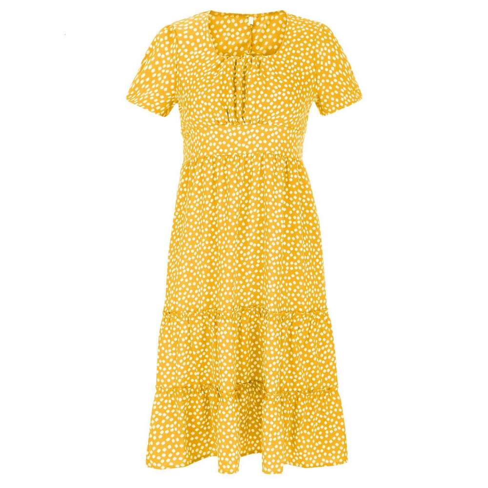 New popular square neck bubble sleeve ral dress from Europe and America, long skirt with versatile temperament for 2025, new trendy clothing ins