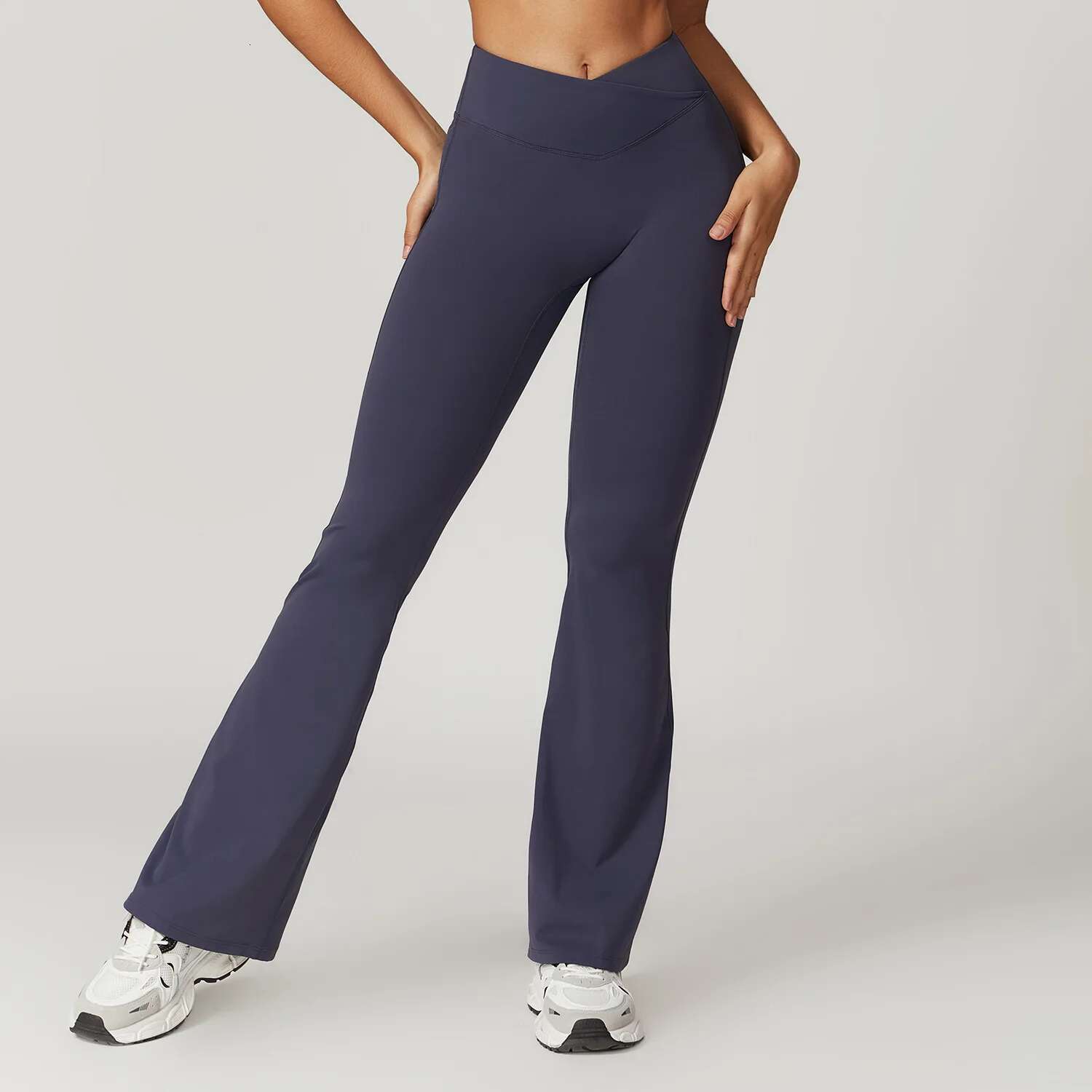 Women High Waist Flared Slim Solid Sexy Pants Elastic Butt Lift Skinny Yoga Gym Workout Runing Push Up Leggings