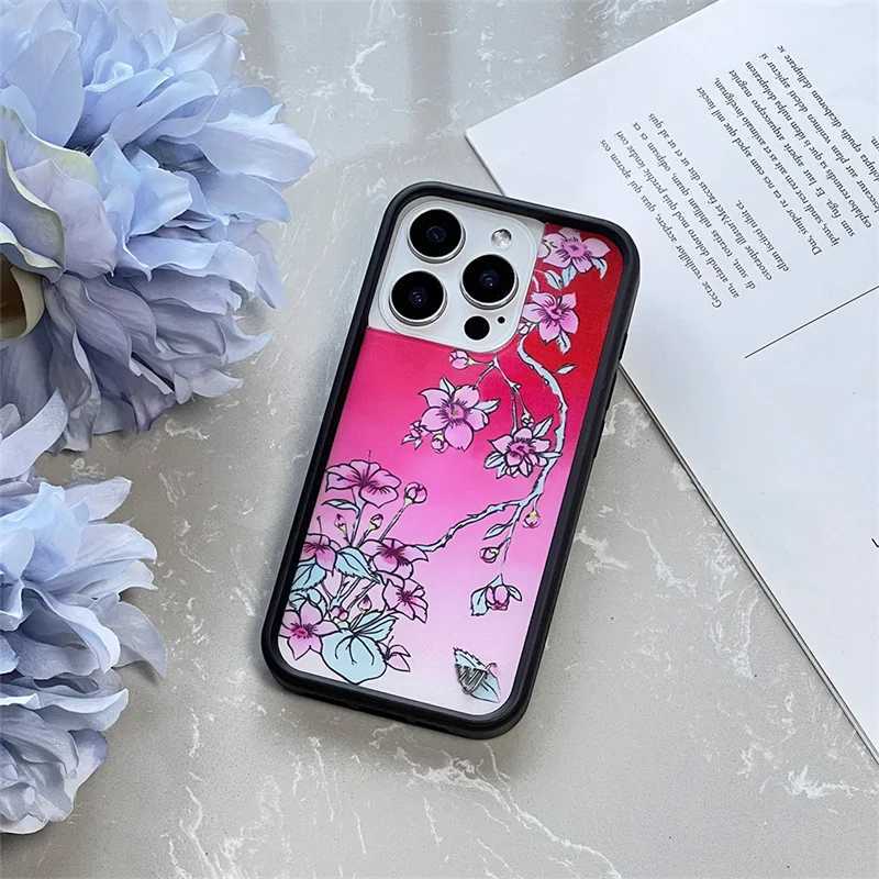Fashion Wildflower Korean Cute Chrysanthemum Phone Cover For iPhone 16 15 14 13 12Pro Max Luxury 3D Metal wf Art F Flower Case Z250311