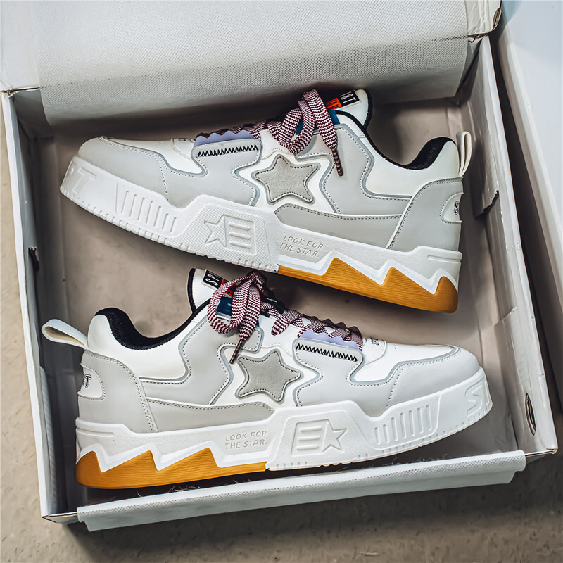 Men's Sports Shoes 2025 Designer's New Breathable Sports Casual Board Shoes, Star Trend Versatile Youth Niche Design Fashion Shoes