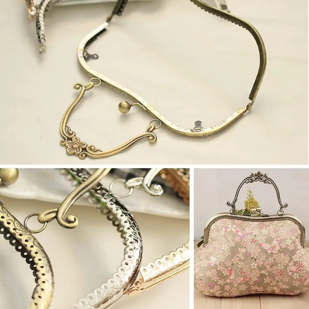 Purse Clasp Frame Bag Kiss Lock Metal for DIY Craft Making 250311