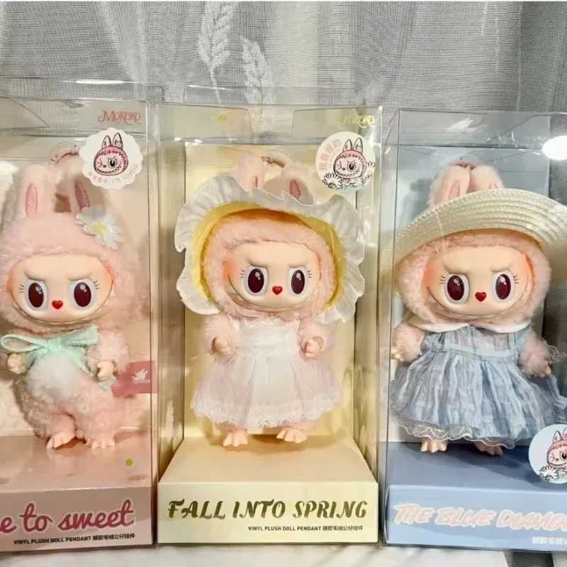 New Hot Cute Labubu The Monsters Toys Cardiac Macarone Kawai Surprise Gifts Toy Haruno Sweetheart Figure High Quality GiftC250310