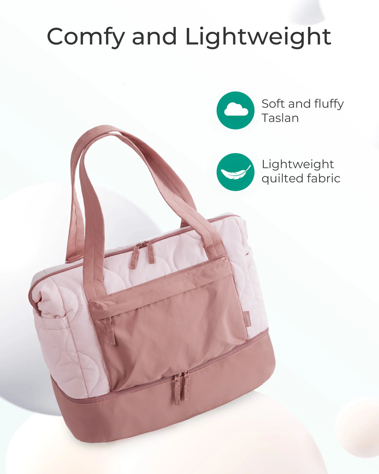 BAGSMART travel bag 33L Weekender carry on luggage with large capacity storage shoe companies 250311