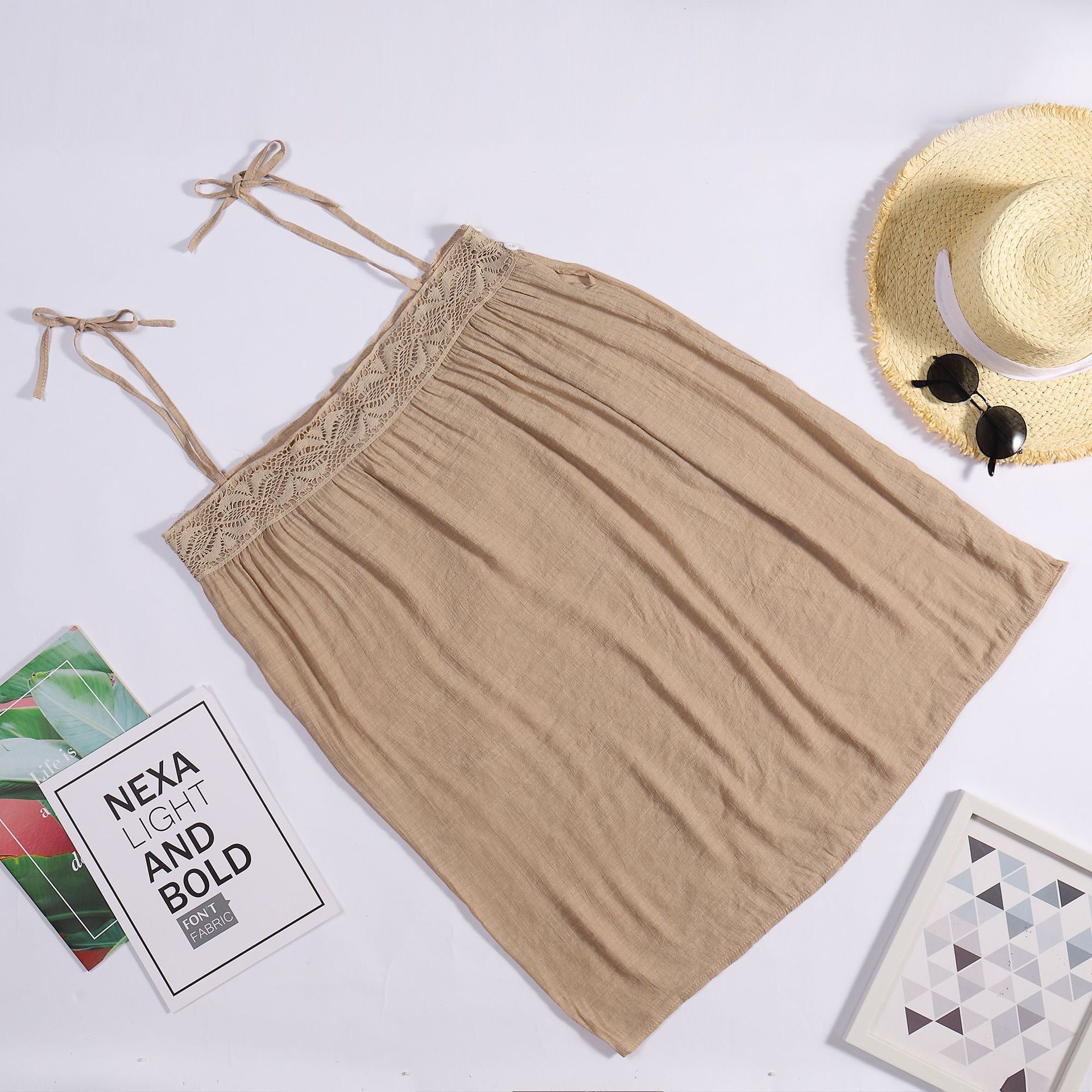 Seaside Vacation Breathable Sunscreen Strap Skirt Swimsuit Bikini Beach Hoodie
