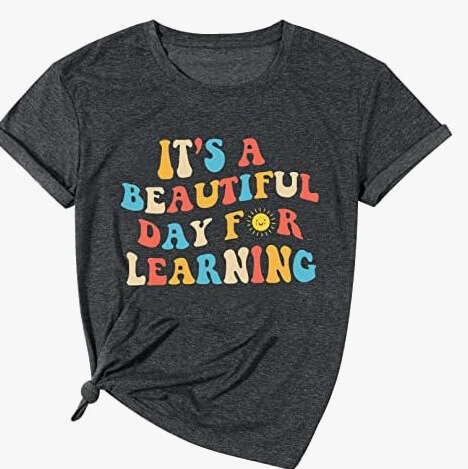 New it is Beautiful Day printed women's t-shirt with versatile temperament for 2025, new trendy clothing ins