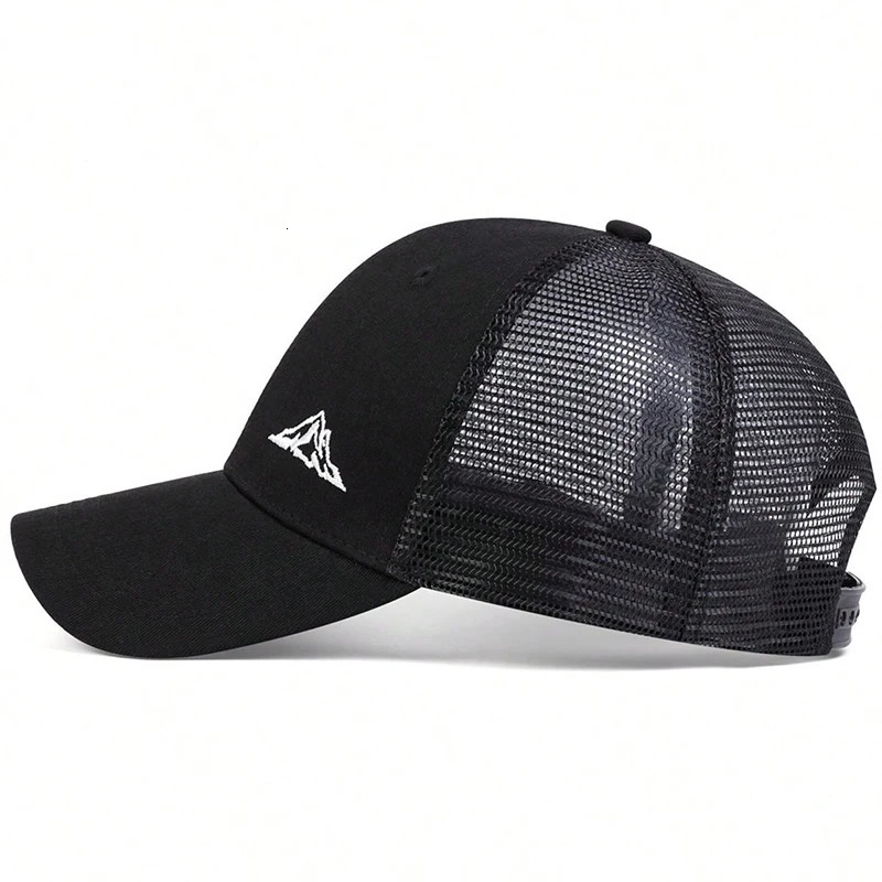 Unisex Mountain Range Embroidery Baseball Net Caps Spring and Summer Outdoor Adjustable Casual Hats Sunscreen Hat 250311