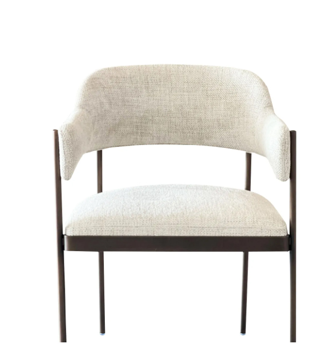 Stylish Rowan Dining Chair with Comfortable Upholstery and Durable Metal Construction