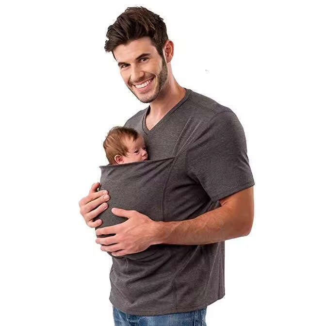 European and American Mom Dad Multi functional Parent Child Leisure T-shirt Women's 2025 Versatile New Trendy Clothing Ins