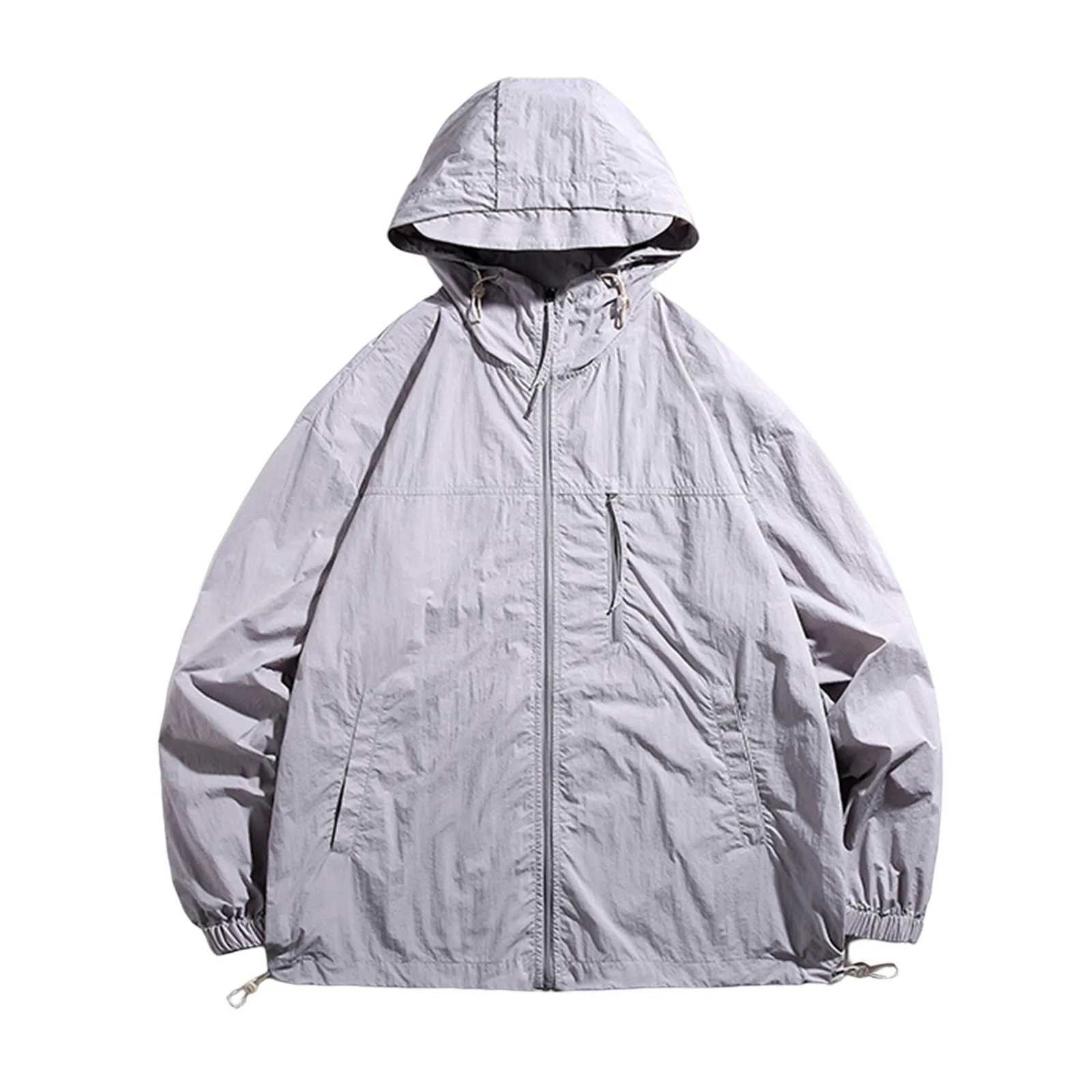 Anorak No 8 Mens Summer And Autumn Sunscreen Windproof And Rainproof Autumn And Winter MenS Stand Collar Casual Zipper JacketT250311