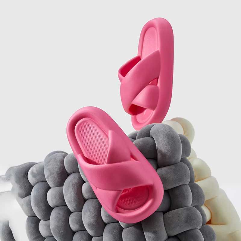 Womens Litfun Fi Platform Slippers 2025 Summer New Outdoor Antiskid Beach Shoes Fi Crossover Belt EVA House SandalsXJ250311