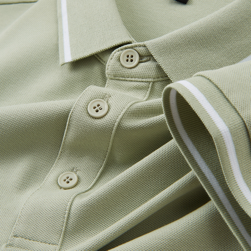 Short sleeved polo business casual high-end shirt collar T-shirt ice silk summer trend men's 5A antibacterial tracksuit