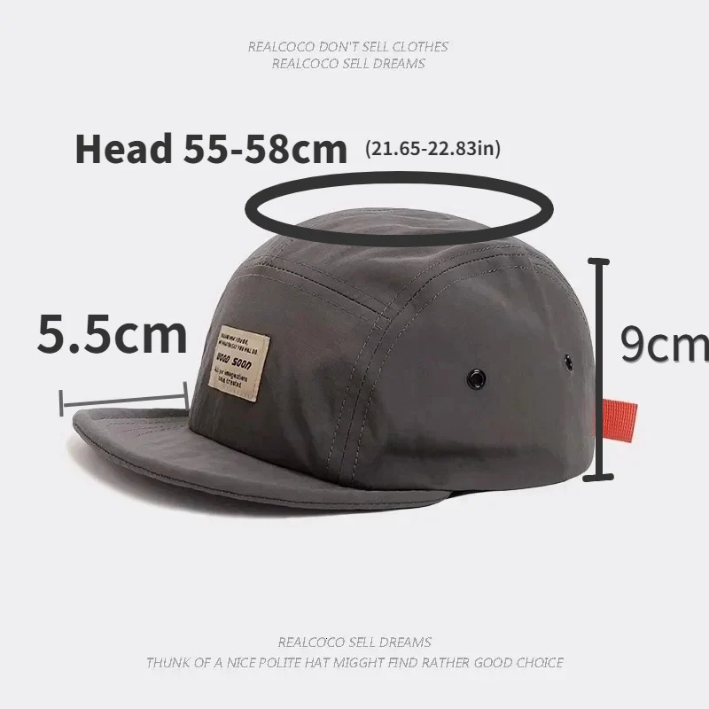 Japanese Quickdrying Breathable Short Brim Baseball Cap Men Women Face Small Foldable Soft Top Hiphop Hat 250311