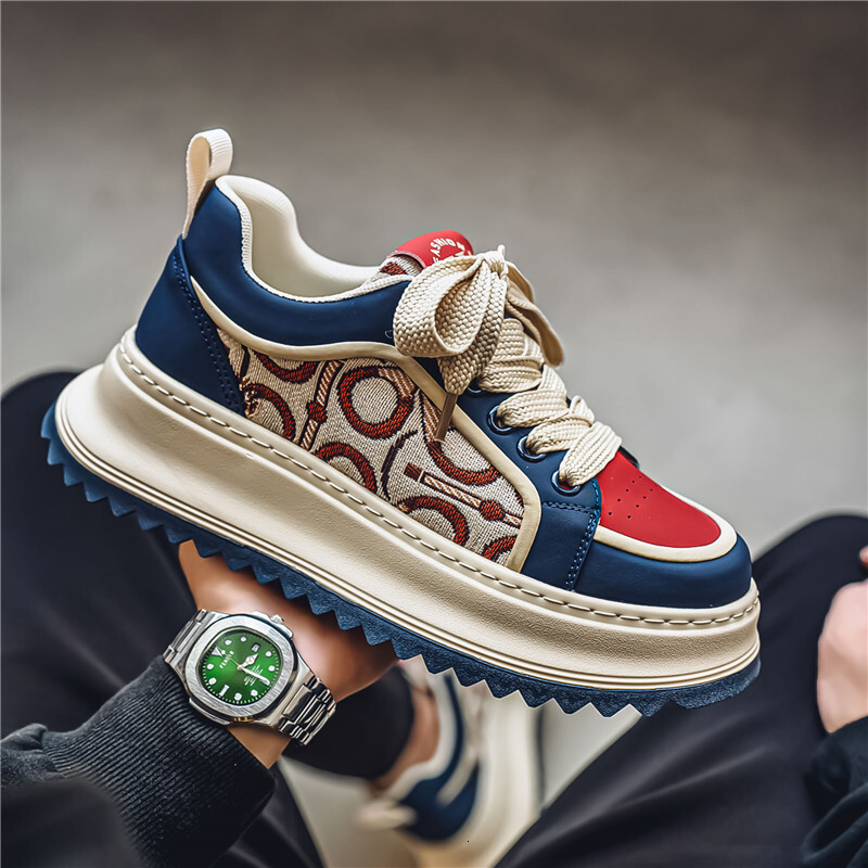 2025 China-chic National Style Random Flower Camouflage Sports Board Live Broadcast Students' Outdoor Ins Catwalk Shoes For Men