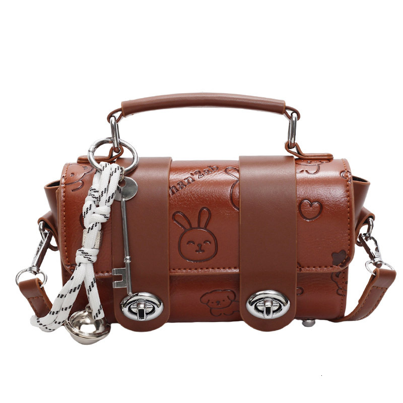 Cute Rabbit Printed Pattern Handbag 2025 New Women s Designer Fashion Underarm Bag Trendy High Quality Wallet Storage Bag Mini Crossbody Bag