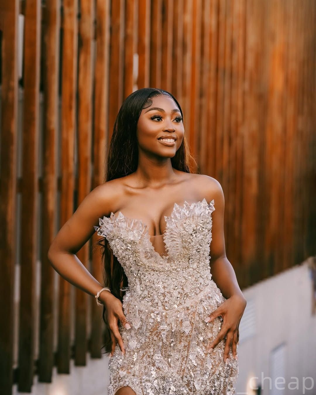 Champagne Mermaid Prom Dresses 2025 Illusion Sequined Rhinestones Evening Formal Party Second Birthday Engagement Gowns Plus Size Dress For Special Oc