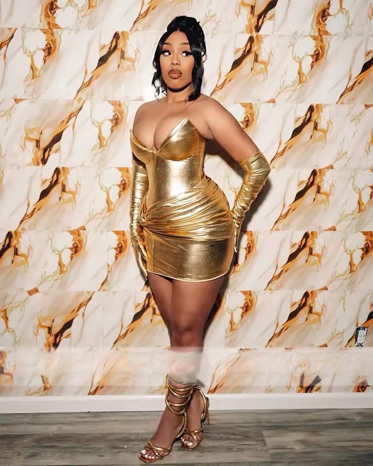 Gold Pleat Short Prom Dresses 2025 Sexy Evening Dress African Black Girl Birthday Party Mini Tail Customized