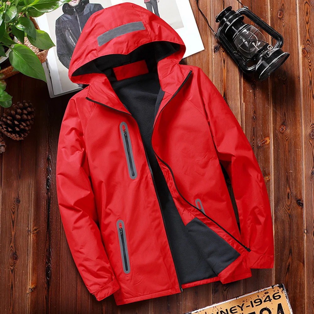 Men Autumn Thin Outdoor Jacket Waterproof Outwear Windbreaker Reflective Article Jackets For Rain 250312