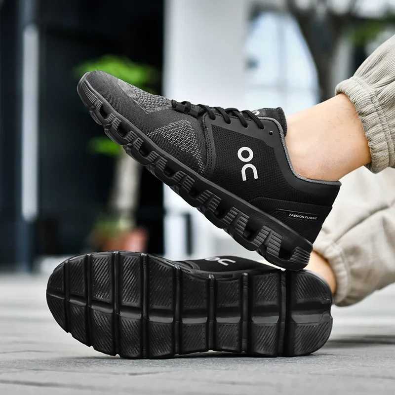 Fitness Sports Leisure Sports Cloud Sports Marathon Slow Running Comfortable Black Running ShoesXJ250312