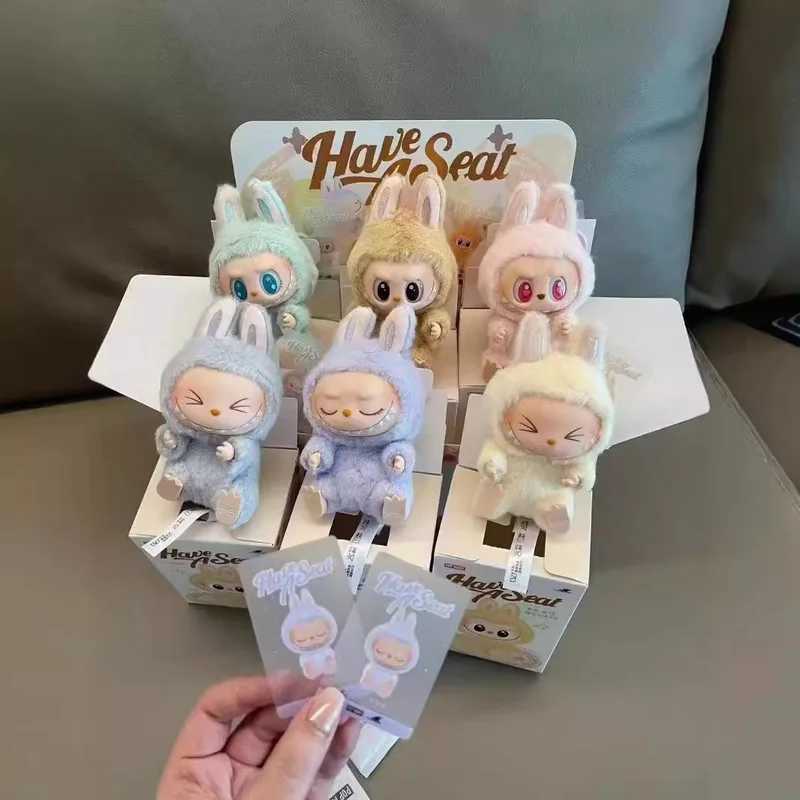 New Labs 1st 2ST The Monsters Exciting Cardiac Macarone Anime Cute plush Statue Model Doll Kid Toy Children Gifts Boxed Gifts Z250312