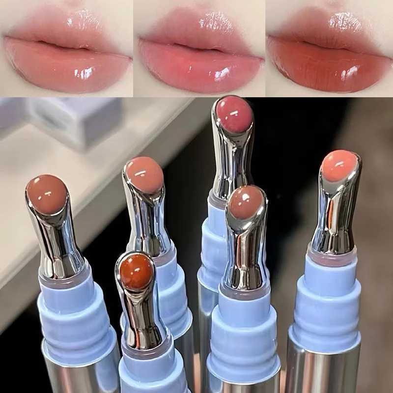 6 color mirror lip color gloss beauty red coloring glue gloss transparent lip glue makeup liquid lipstick nude lip color W250312