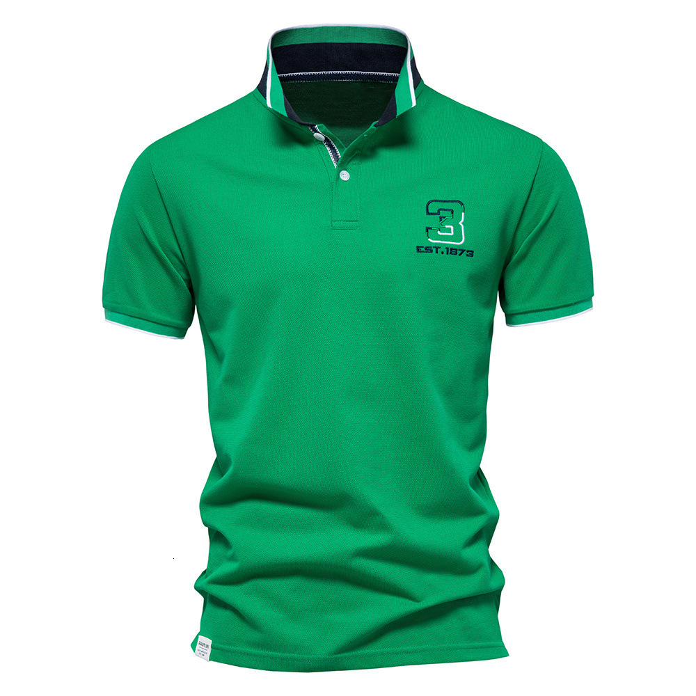 Polo T-shirt short sleeved 2025 spring/summer new high-end men's polo shirt cotton tracksuit