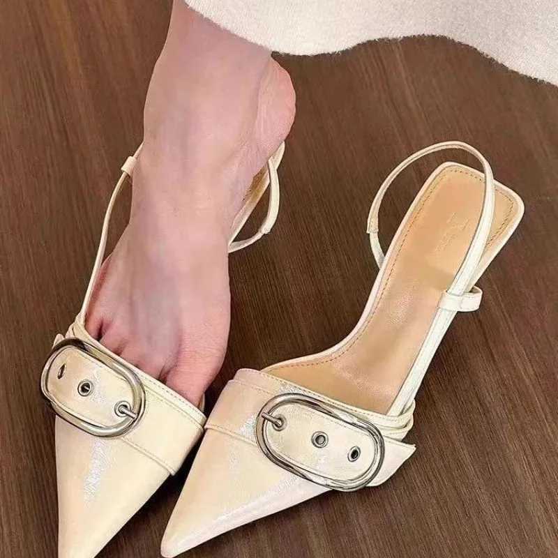 2025 New New Hot Summer Sandals Wen Pointed Toe High H Outdoor Elegant Dress Ladies Shoes Zapatillas De Mujer Z250311
