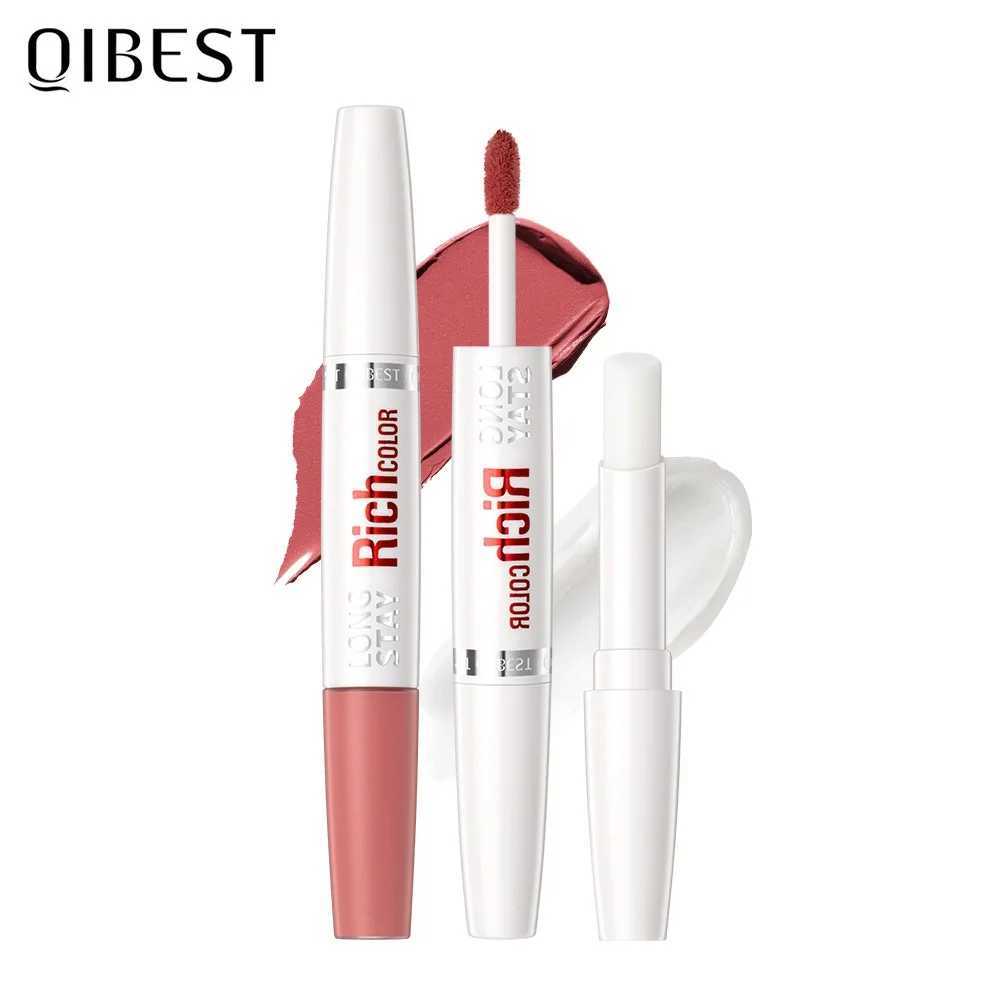 8-color waterproof double-sided lip gloss moisturizing non stick cup not easy to fade long-lasting matte lip gloss W250312