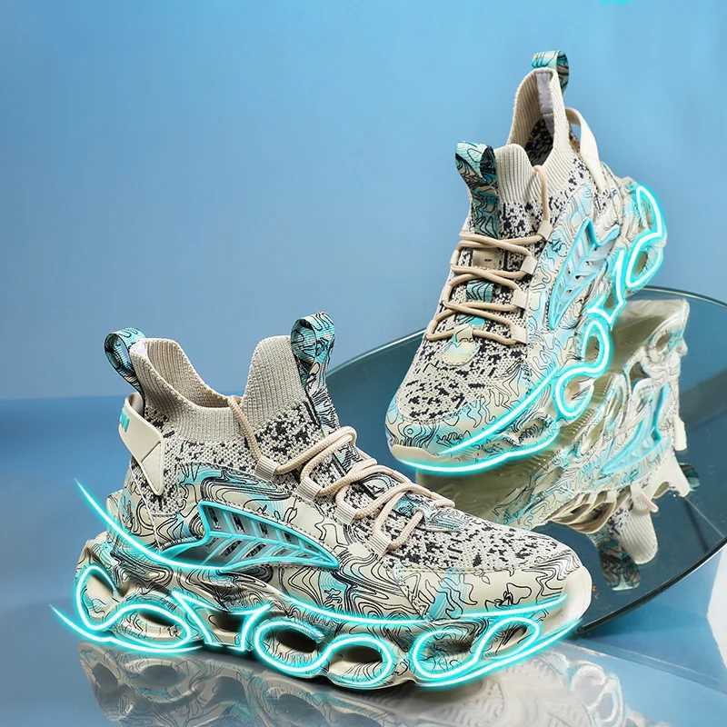 New Mens Ultra Light Running Shoes Fashion Unisex Large Size Sneakers Chunky Womens Blade Sole Jogging Shoes Couple ShoesXJ250312