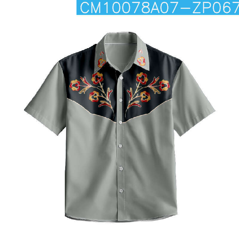 Summer Hawaii Short sleeved Pocketless Shirt Creative 3D Pure Cotton Spray Full Print ing 2025 New Casual Fashion Trendy Clothing