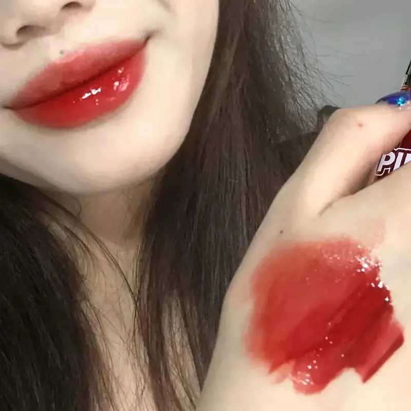 Dark Mulberry Lip Gloss Smoked Punk Jelly Lip Glaze Mirror Water Moisturizing Long-lasting No Sticky Liquid Lipstick Makeup W250312