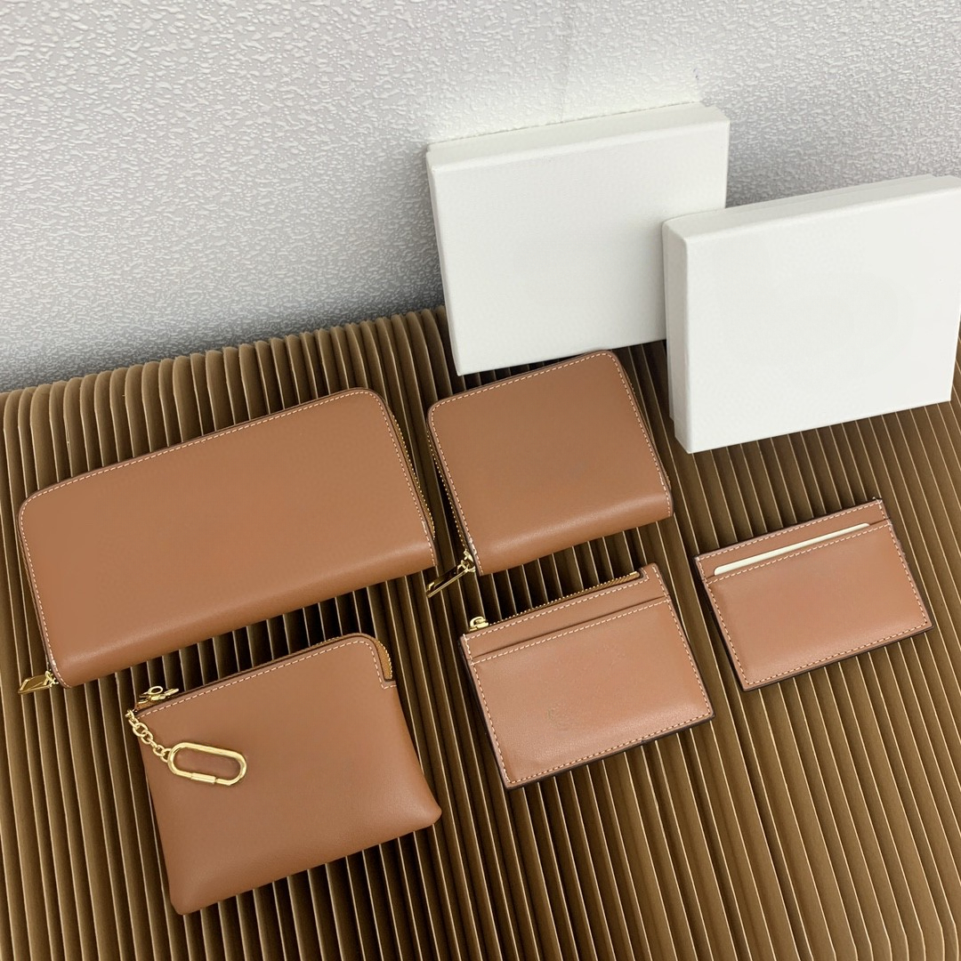 Luxury Genuine Leather Long Wallets Women's Designer Purses And Handbags Fashion Cow Leather Credit Card Holders Money Clip Zipper Coin Purses Clutch Key Rings 3116