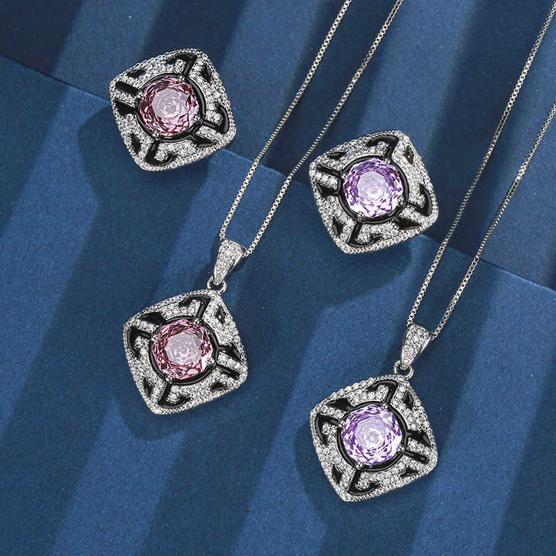 2025 New Zhuangsheng Copper Bottom Gold Plated Rose Cut Round Style Light Luxury Set for Women 10mm W250312