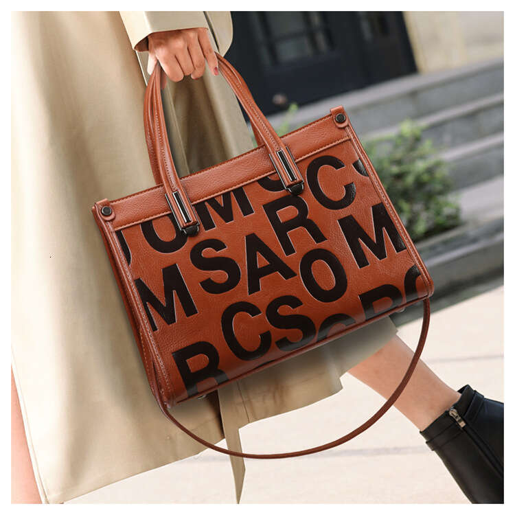 Women's Bags New Handheld Tote Commuting Large Capacity Letter Versatile Women's Bag