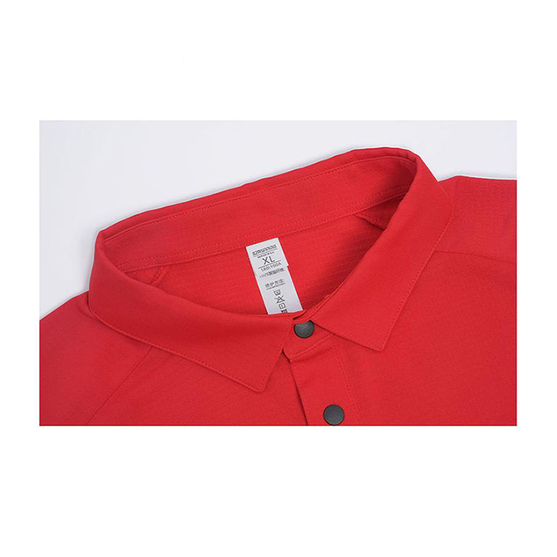 Men's and women's fashion sports Polo shirt neckline V-neck short-sleeved casual sweatshirt, dry fit, moisture wicking DX-WST409